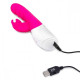 Заказать Розовый вибромассажер с клиторальной стимуляцией Clitoral Suction Rabbit - 24,5 см.