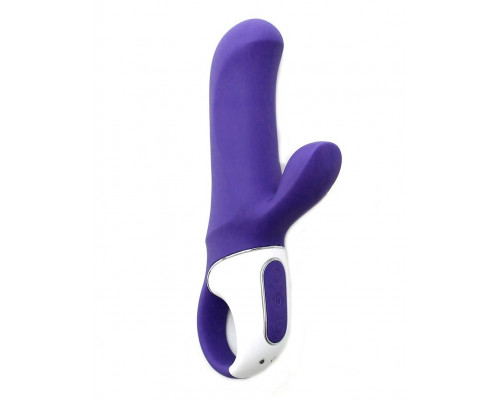 Заказать Фиолетовый вибратор Satisfyer Magic Bunny с клиторальным отростком - 17,6 см.