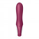 Заказать Малиновый вибратор-кролик Hot Bunny с функцией нагрева - 17,5 см.