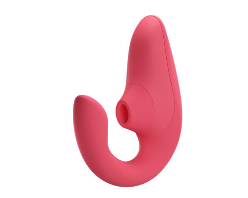 Розовый вибромассажер для двойной стимуляции Womanizer Blend