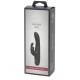Заказать Черный вибратор с клиторальным отростком Greedy Girl Slimline Rabbit Vibrator - 22,8 см.