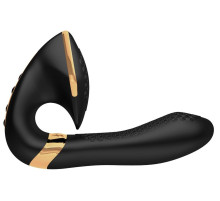 Черный вибростимулятор SOYO - 17 см.