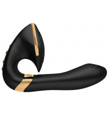 Черный вибростимулятор SOYO - 17 см.