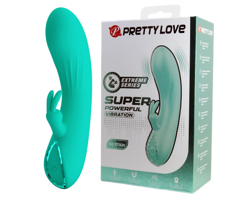 Зеленый мини-вибратор DJ Stick - 12,7 см.