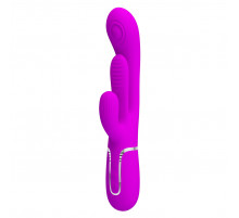 Лиловый мультифункциональный вибратор Shania - 22,2 см.