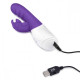 Заказать Фиолетовый вибромассажер с клиторальной стимуляцией Clitoral Suction Rabbit - 24,5 см.