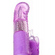 Заказать Фиолетовый вибратор High-Tech fantasy с бабочкой для клитора - 22,4 см.
