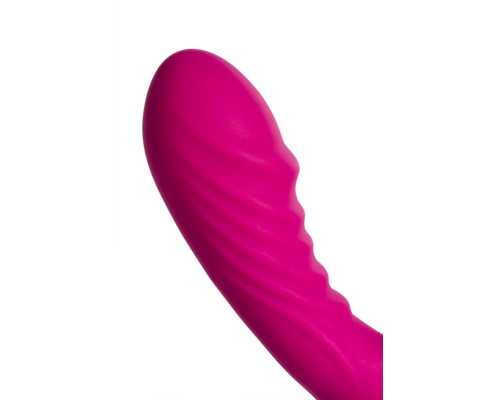 Ярко-розовый стимулятор точки G с вакуум-волновой стимуляцией Shani