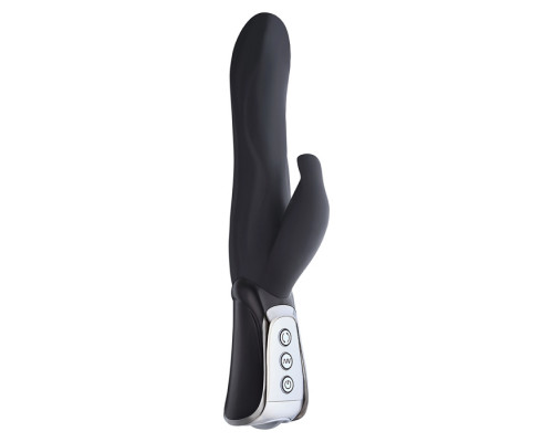 Заказать Чёрный вибратор VIBE THERAPY JUBILATION  - 23 см.