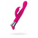 Заказать Розовый вибратор с клиторальным стимулятором и гибкой головкой LOLY - 21,6 см.