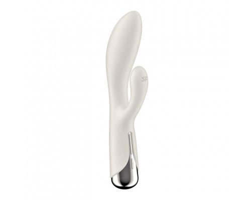 Телесный вибратор-кролик с ротацией Spinning Rabbit 1 - 20 см.