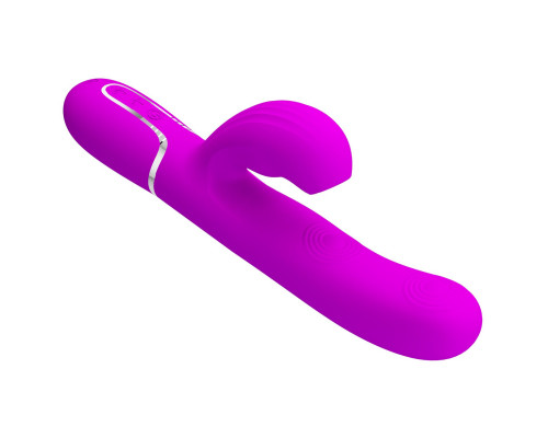 Заказать Лиловый вибратор-кролик с пульсацией Perdita - 22,8 см.