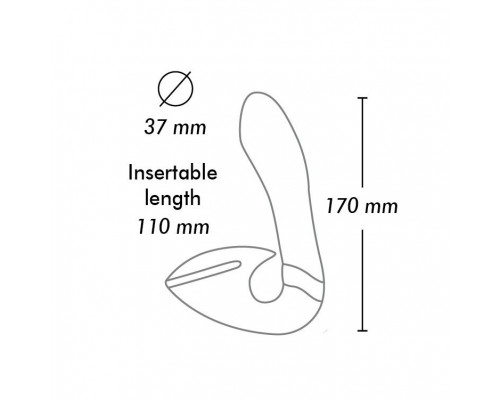 Черный вибростимулятор SOYO - 17 см.