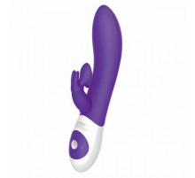 Фиолетовый вибратор The Kissing Rabbit