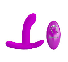 Лиловый стимулятор Geri с подвижным хвостиком