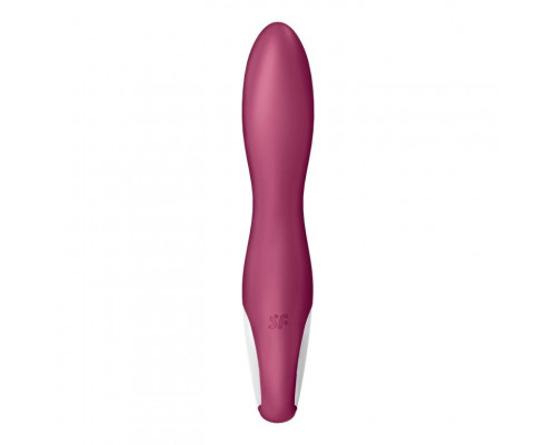 Заказать Малиновый вибратор-кролик Heated Affair с функцией нагрева - 20,5 см.