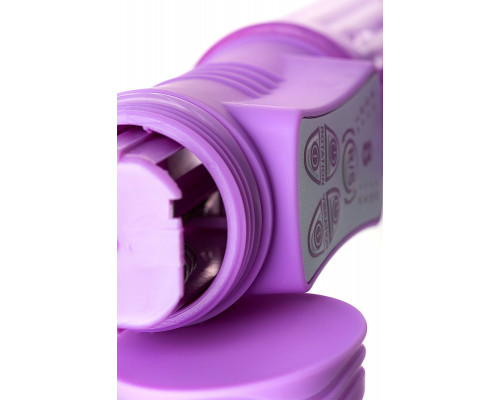 Заказать Фиолетовый вибратор High-Tech fantasy с бабочкой для клитора - 22,4 см.