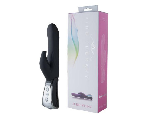 Заказать Чёрный вибратор VIBE THERAPY JUBILATION  - 23 см.