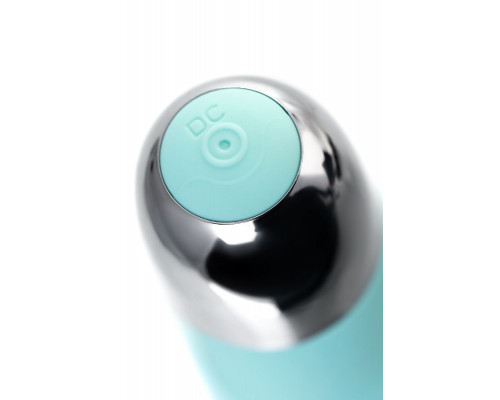 Заказать Мятный рельефный вибратор с клиторальной стимуляцией Flax - 17,5 см.