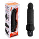 Заказать Черный вибратор-реалистик с клиторальными лепестками 7  Realistic Vibrator - 21,5 см.