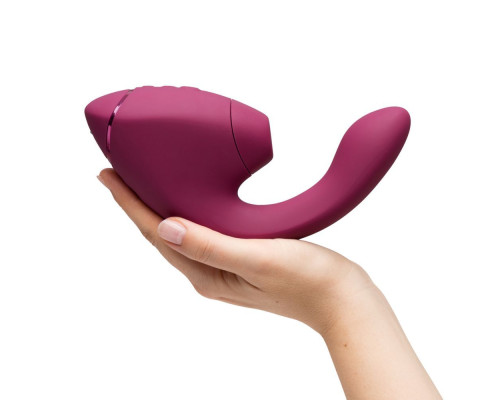 Малиновый двойной стимулятор Womanizer Next Duo