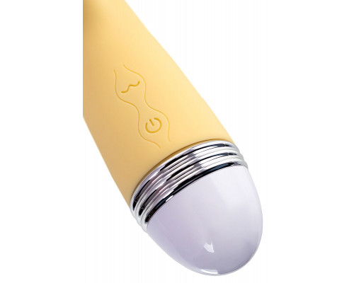 Желтый вибратор-кролик Aster - 22 см.