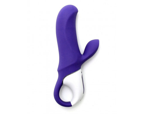 Заказать Фиолетовый вибратор Satisfyer Magic Bunny с клиторальным отростком - 17,6 см.