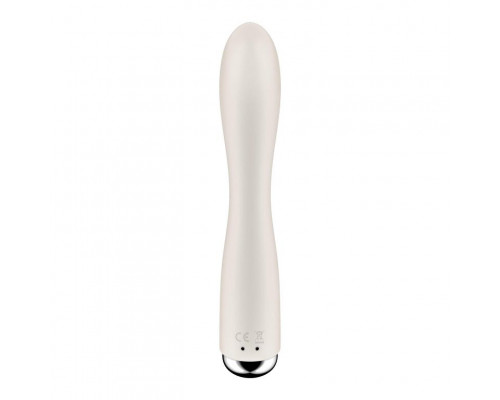 Телесный вибратор-кролик с ротацией Spinning Rabbit 1 - 20 см.