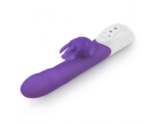 Заказать Фиолетовый вибромассажер с клиторальной стимуляцией Clitoral Suction Rabbit - 24,5 см.