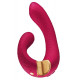 Заказать Малиновый гибкий вибростимулятор MIYO с двумя моторами - 18,5 см.