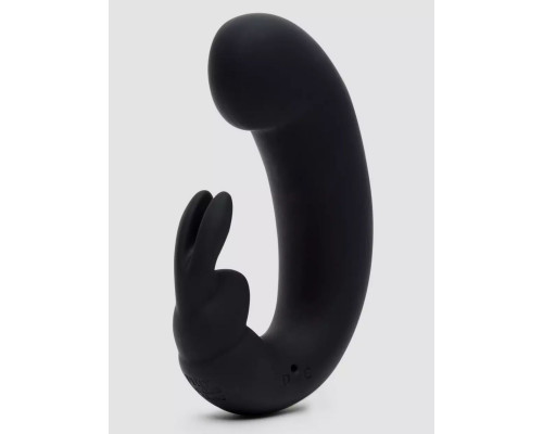 Заказать Черный мини-вибратор  кролик  Sensation Rechargeable G-Spot Rabbit Vibrator - 11,4 см.