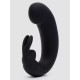 Заказать Черный мини-вибратор  кролик  Sensation Rechargeable G-Spot Rabbit Vibrator - 11,4 см.