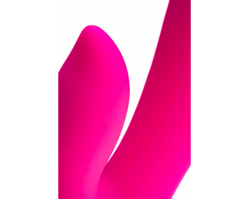 Заказать Розовый силиконовый вибратор с клиторальным стимулятором LIA - 19 см.