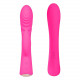 Заказать Ярко-розовый вибромассажер-кролик 5  Silicone Ripple Passion - 19,1 см.
