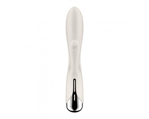 Телесный вибратор-кролик с ротацией Spinning Rabbit 1 - 20 см.