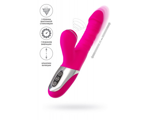 Заказать Розовый вибратор с вакуум-волновой стимуляцией клитора To-Frolly - 21,5 см.