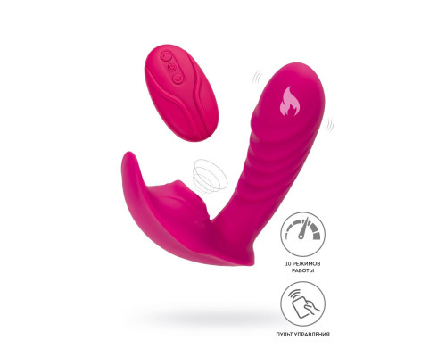 Ярко-розовый стимулятор точки G с вакуум-волновой стимуляцией Shani