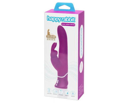Заказать Лиловый вибратор Curve Thrusting Rechargeable Rabbit Vibrator - 24,1 см.