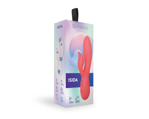 Заказать Коралловый вибратор-кролик из силикона Isida - 21 см.