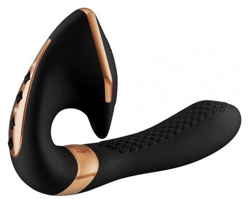 Черный вибростимулятор SOYO - 17 см.