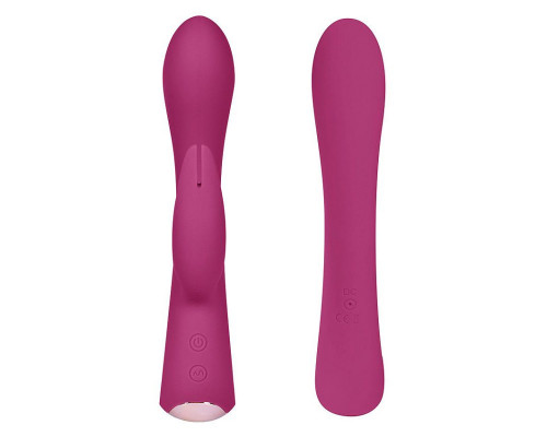 Заказать Бордовый вибромассажер-кролик 5  Silicone Bunny Love - 19,1 см.