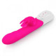Заказать Розовый вибромассажер с клиторальной стимуляцией Clitoral Suction Rabbit - 24,5 см.