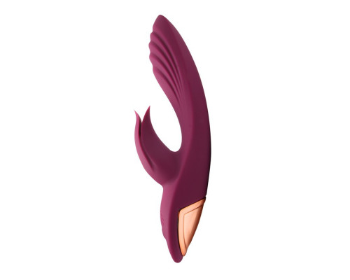 Заказать Сливовый вибратор-кролик 5’’ Silicone Kissing - 20,2 см.