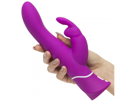Заказать Лиловый вибратор-кролик Curve Rechargeable Rabbit Vibrator - 25,4 см.
