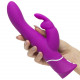 Заказать Лиловый вибратор-кролик Curve Rechargeable Rabbit Vibrator - 25,4 см.