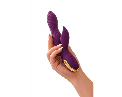 Заказать Фиолетовый вибратор-кролик Octar - 24,5 см.