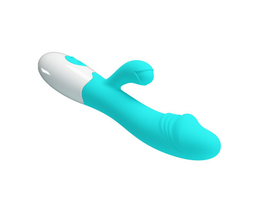 Мятный вибратор-кролик Snappy - 19 см.