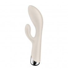 Телесный вибратор-кролик с ротацией Spinning Rabbit 1 - 20 см.