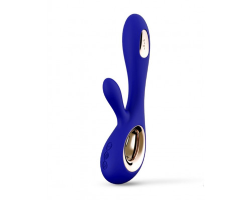 Заказать Синий вибратор-кролик Lelo Soraya Wave - 21,8 см.