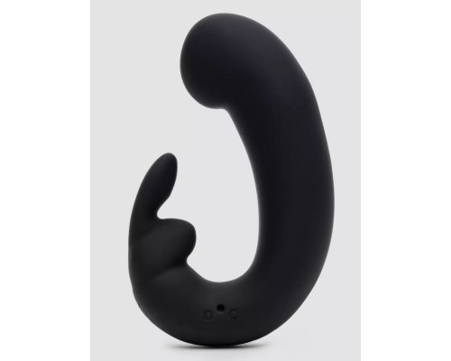 Заказать Черный мини-вибратор  кролик  Sensation Rechargeable G-Spot Rabbit Vibrator - 11,4 см.